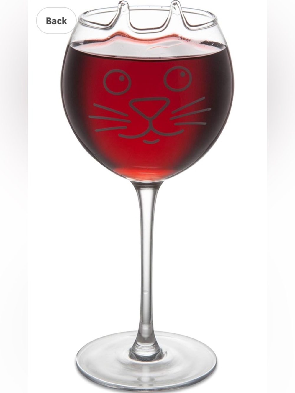 Big mouth Purrfect wine glass